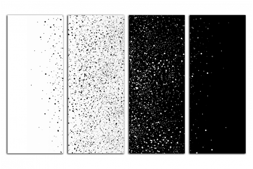 Модульная картина Черное-белое
